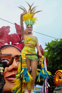 Embajadora del Carnaval del Atlántico presente en el Festival del Millo