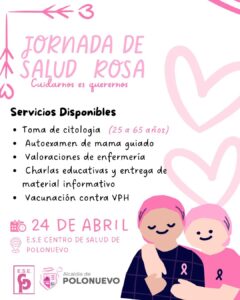 Jornada de Salud Rosa: prevención y cuidado para la mujer